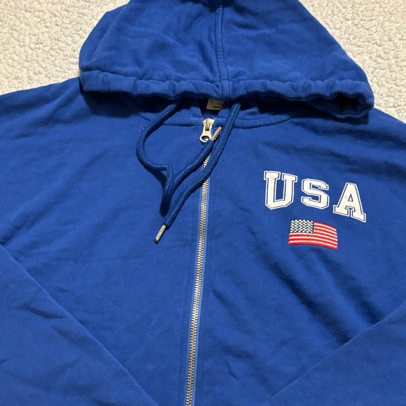 USA Cropped Zip Up - Picture 10 of 16